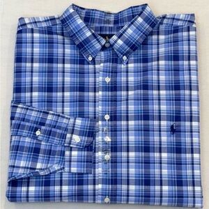 Polo by Ralph Lauren Kids Blue Plaid Button Down Shirt